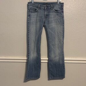 7 For All Mankind Light Blue Boot Cut Jeans